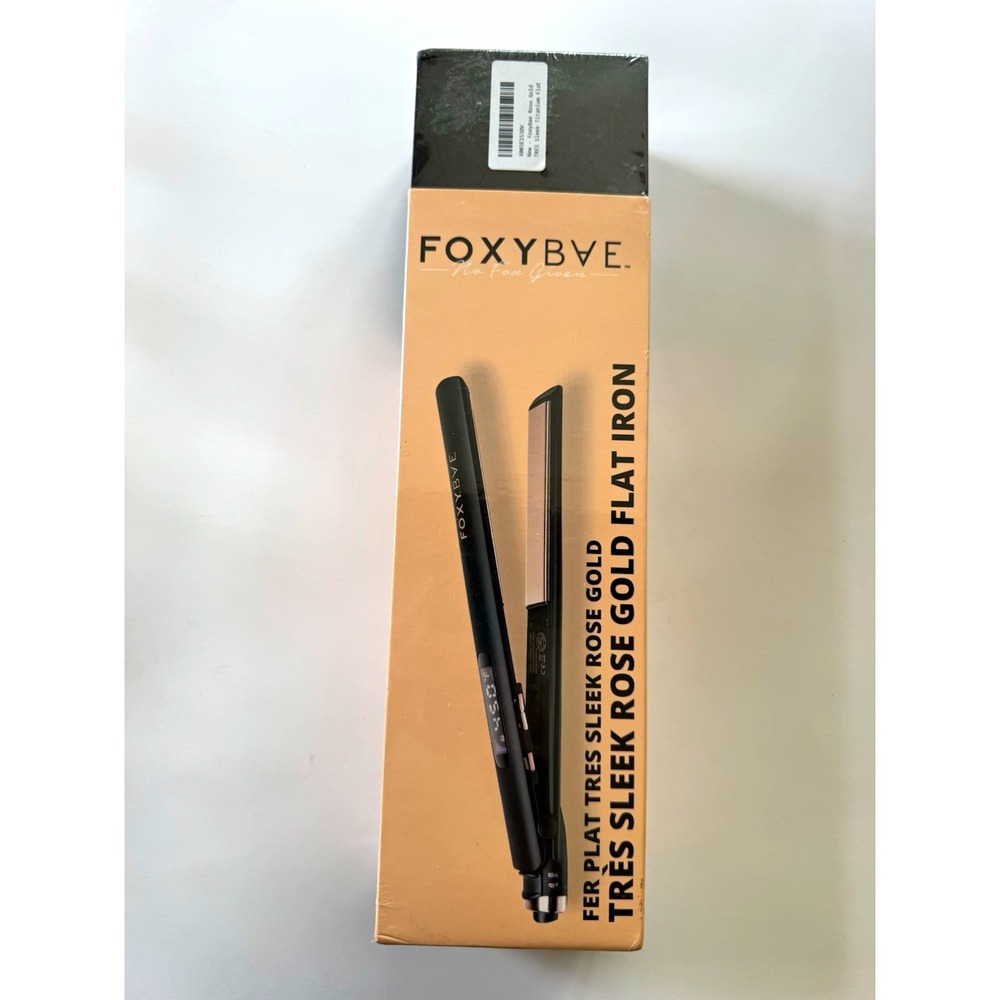 FOXYBAE Trés Sleek Flat Iron Titanium Plates 450°F Digital Auto Shut-Off